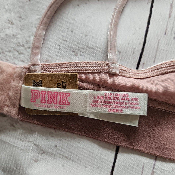 NWTS Victoria's Secret Pink Velvety Soft Bralette Size Small - Picture 4 of 7